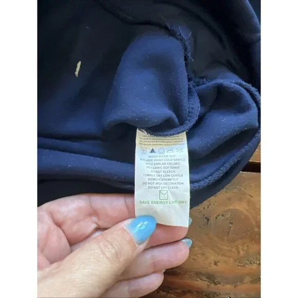 Nike NFL New England Patriots Men’s Large Hoodie Sweatshirt Blue - Picture 4 of 9